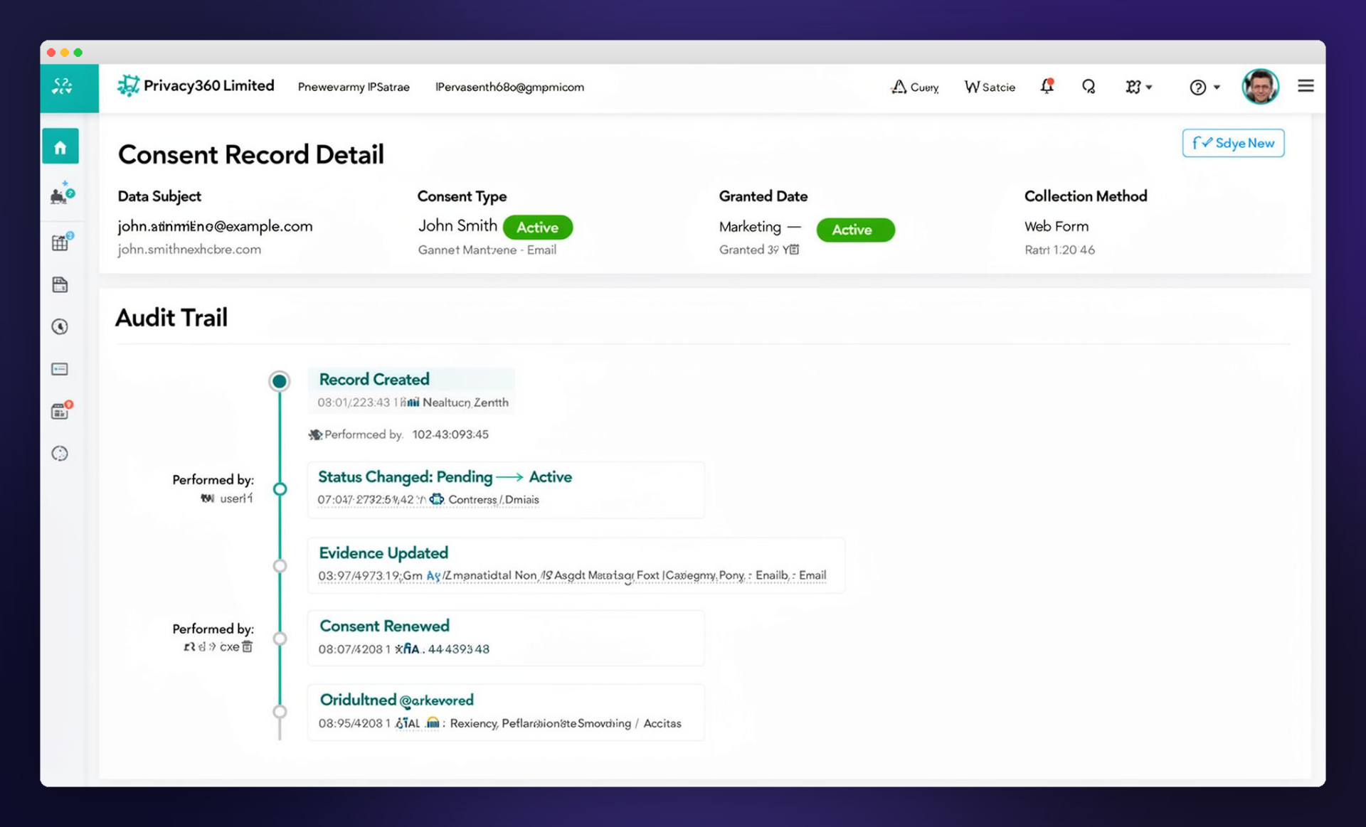 Consent Audit Trail