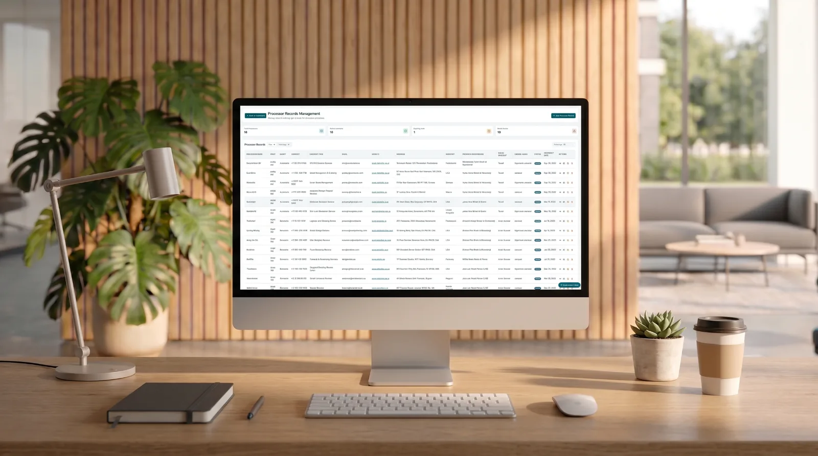 Privacy360 Processor Records — register of processors with contract status, DPA expiry and review evidence